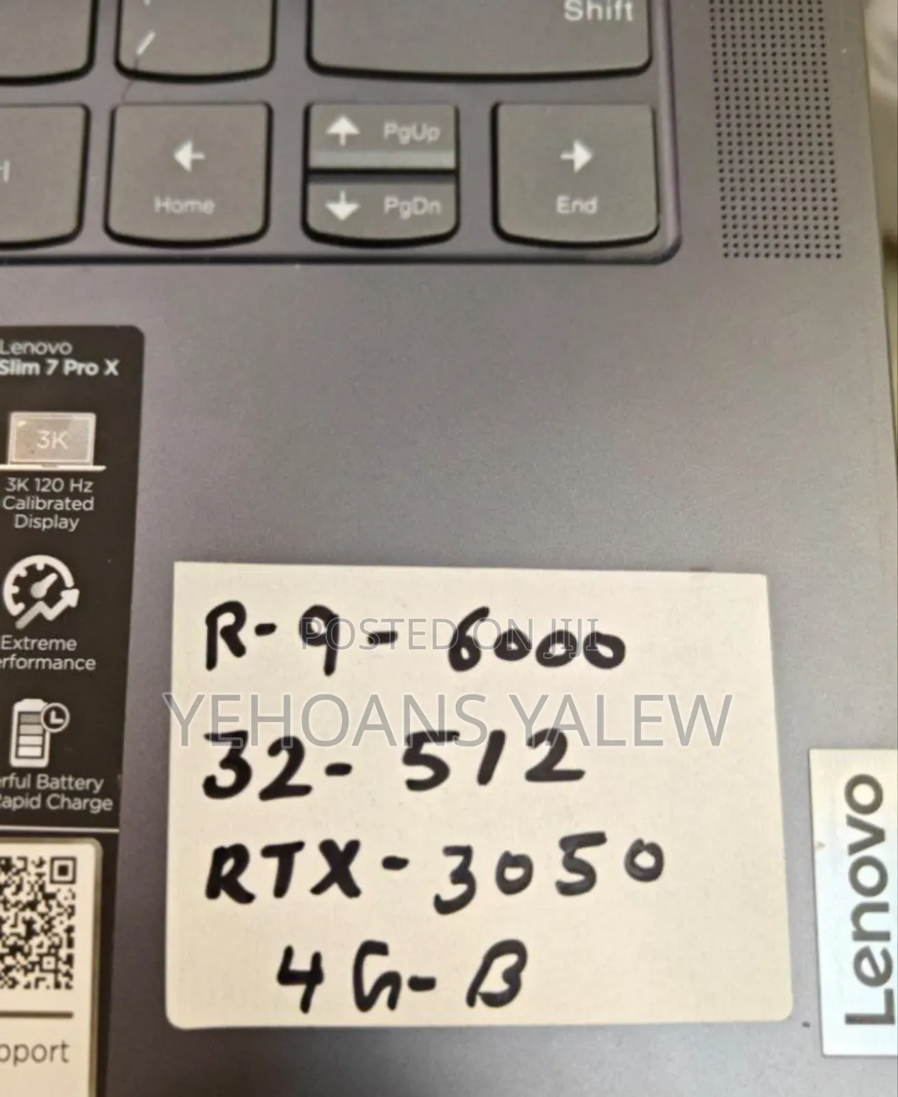 New Laptop Lenovo 32GB AMD Ryzen 9 SSD 512GB