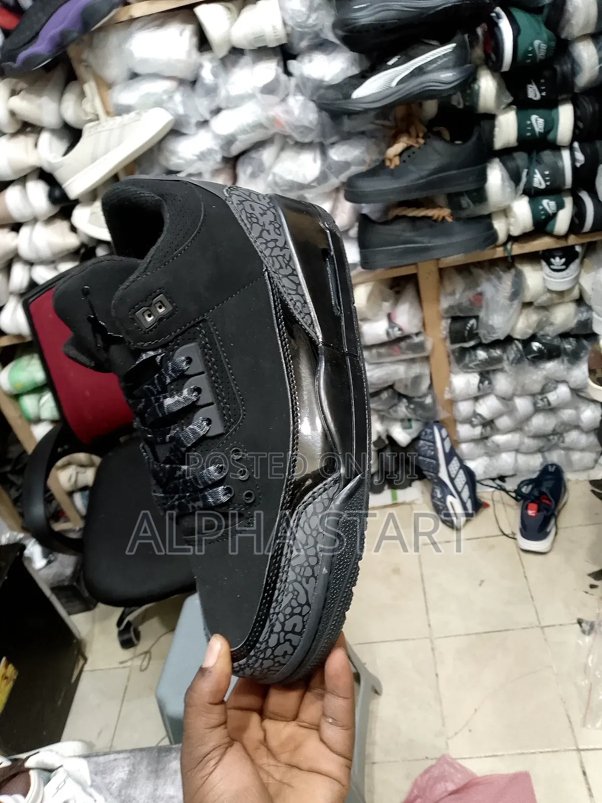 Jordan 3 Full Black High Master Quality Sho Made in Vietnam