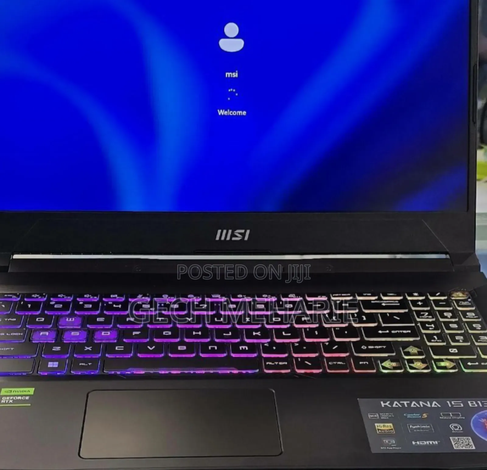 New Laptop MSI Katana GF66 16GB Intel Core I7 SSD 512GB