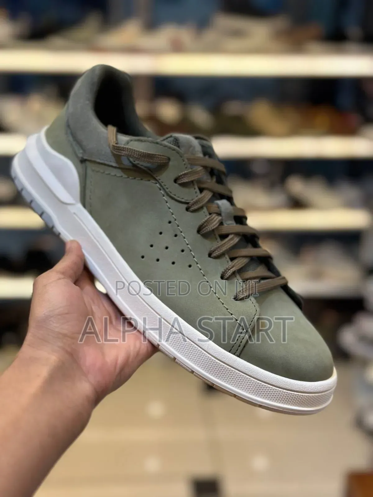 Clark's Tm Gray Lather Flat Made in Vietnam