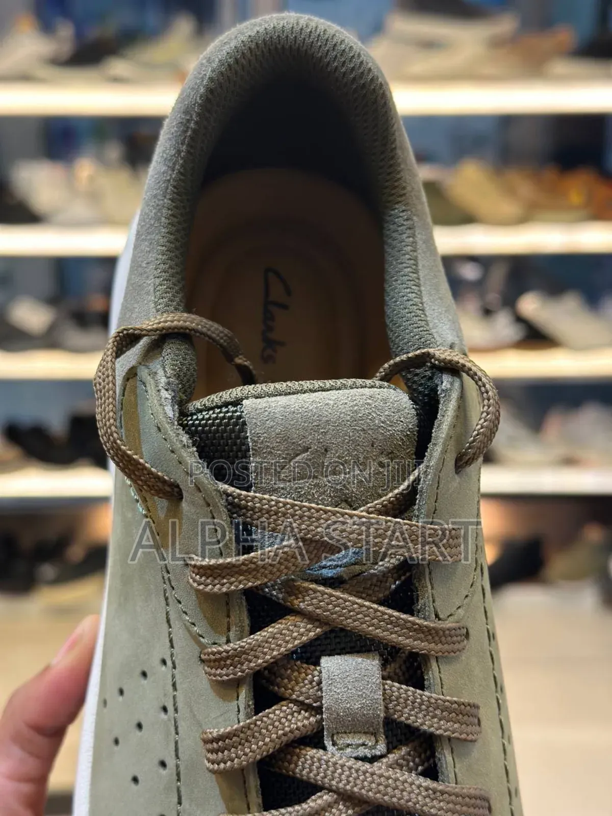 Clark's Tm Gray Lather Flat Made in Vietnam