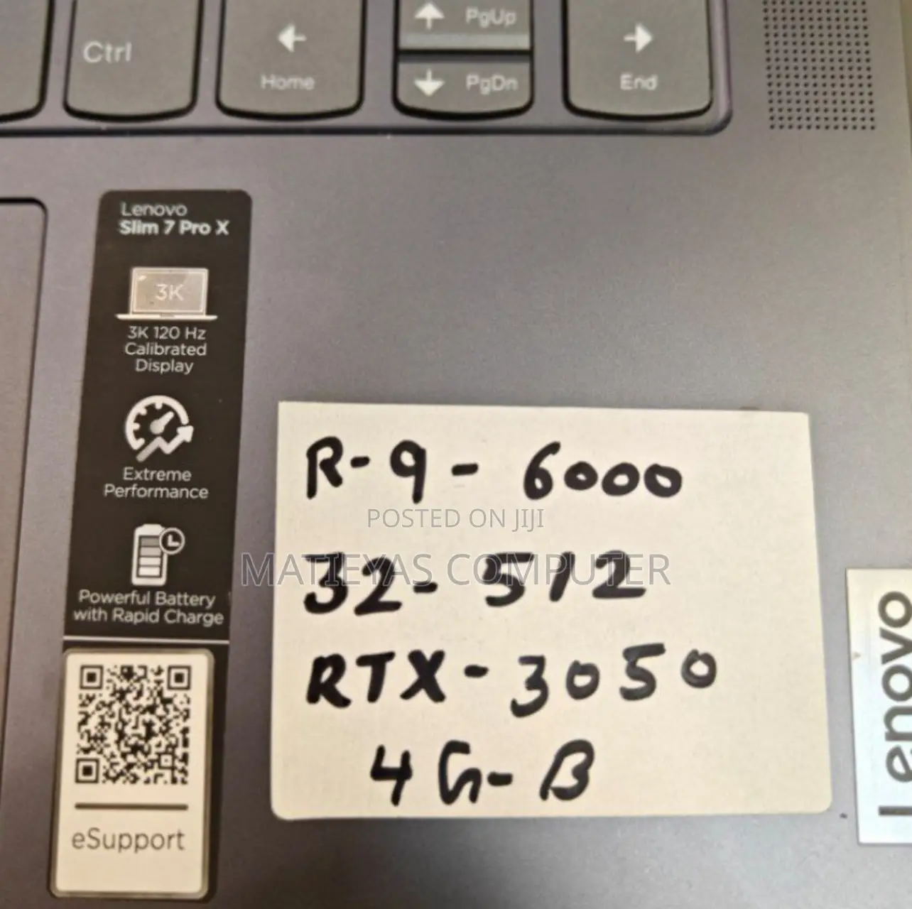 New Laptop Lenovo 32GB AMD Ryzen 9 SSD 512GB