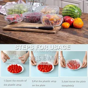 100 Pieces Disposable Food Cover