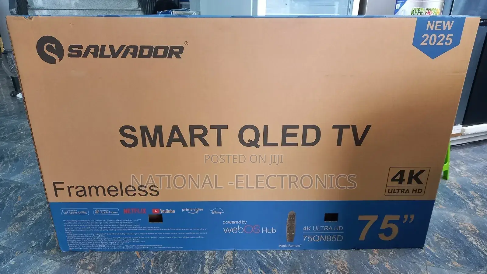 Salvador 75 Inch Tv Smart Android Frameless Tv