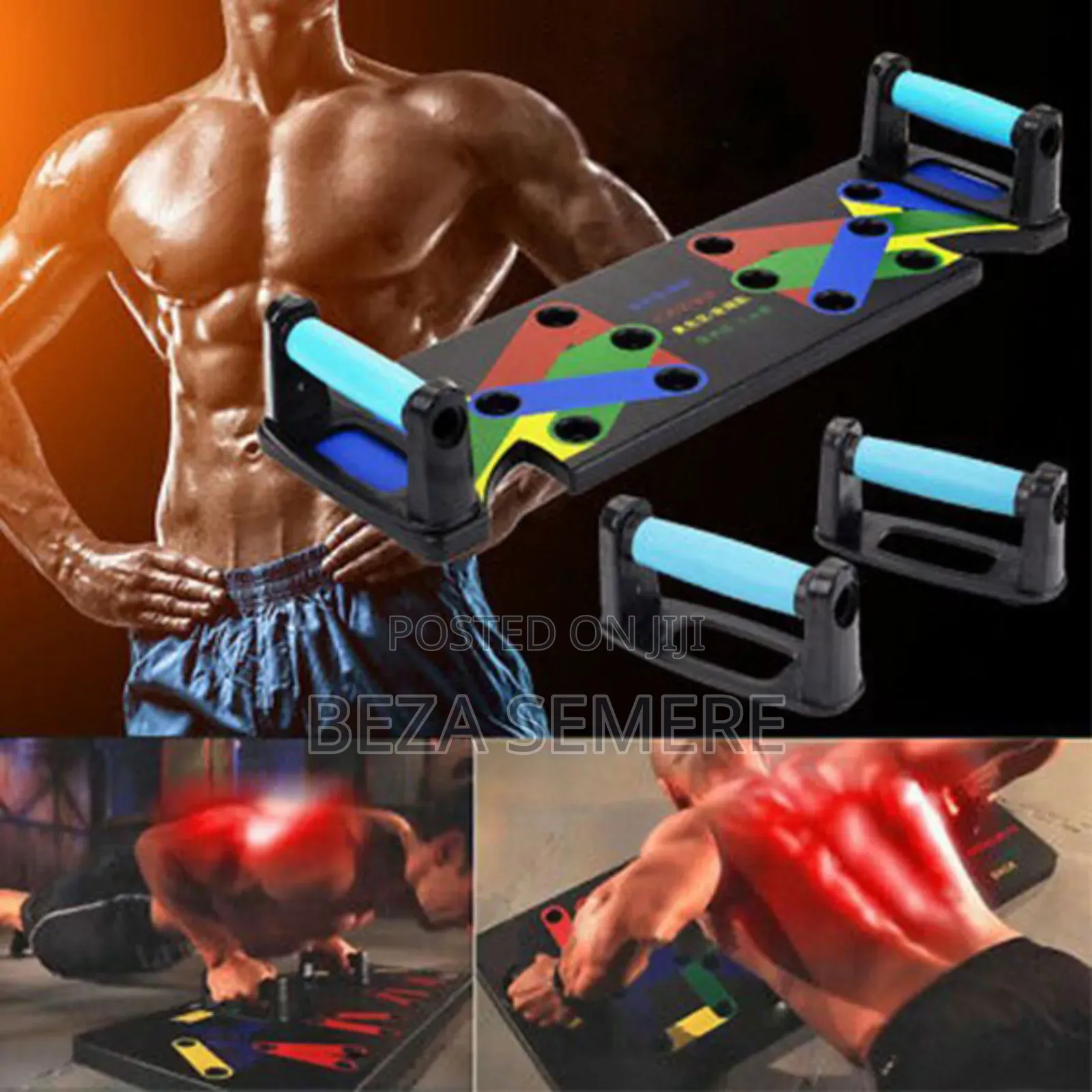 ተጣጣፊ ፑሽ አፕ መሳሪያ Foldable Push Up Board Vip