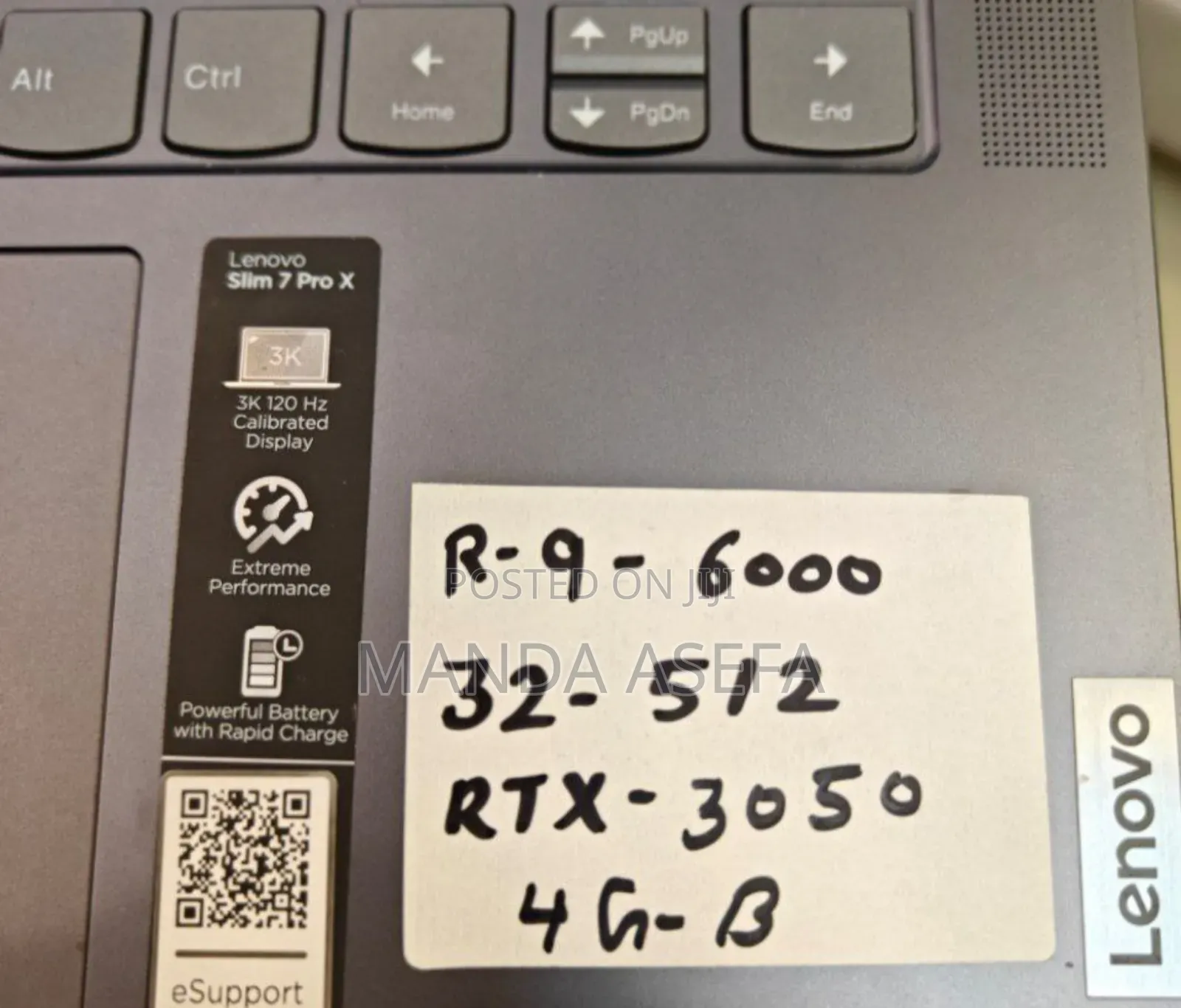 New Laptop Lenovo 32GB AMD Ryzen 9 SSD 512GB