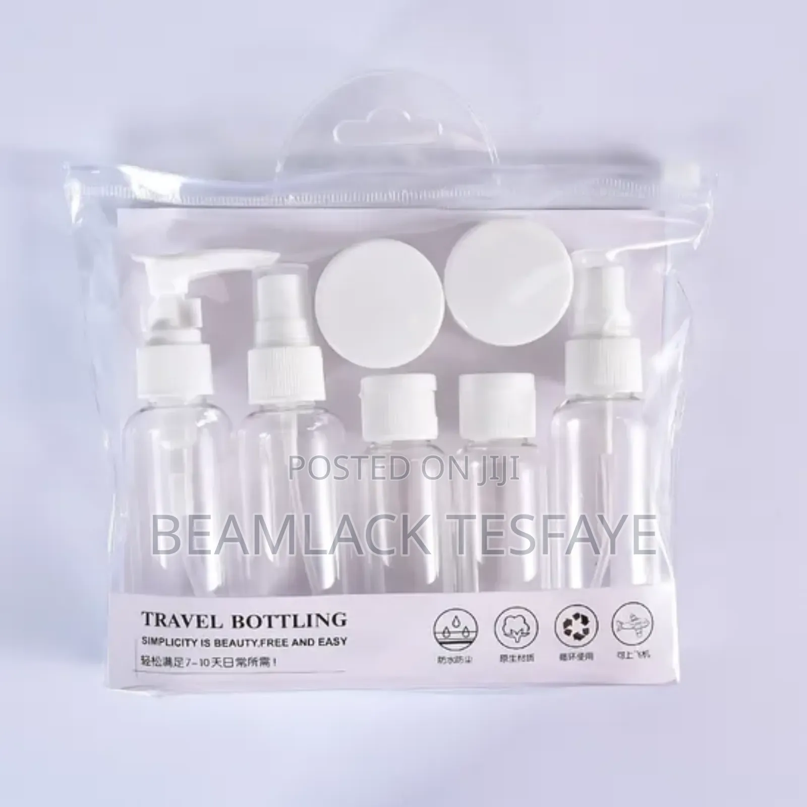 Refillable Travel Bottle Set Dispensing Spray