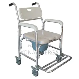 3 in 1 Commode Chair耽爽4 Waterproof Wheels鍳罽toilet Chairةةpot