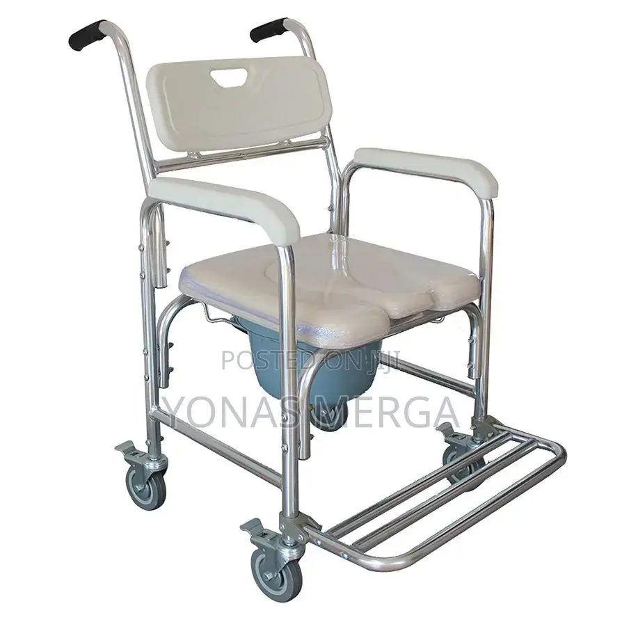 3 in 1 Commode Chair耽爽4 Waterproof Wheels鍳罽toilet Chairةةpot