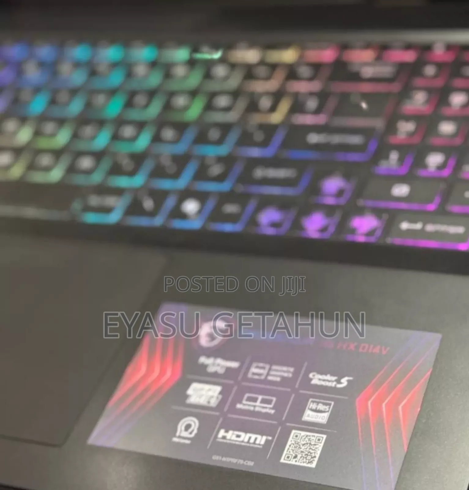 New Laptop MSI Crosshair 15 16GB Intel Core I7 SSD 1T