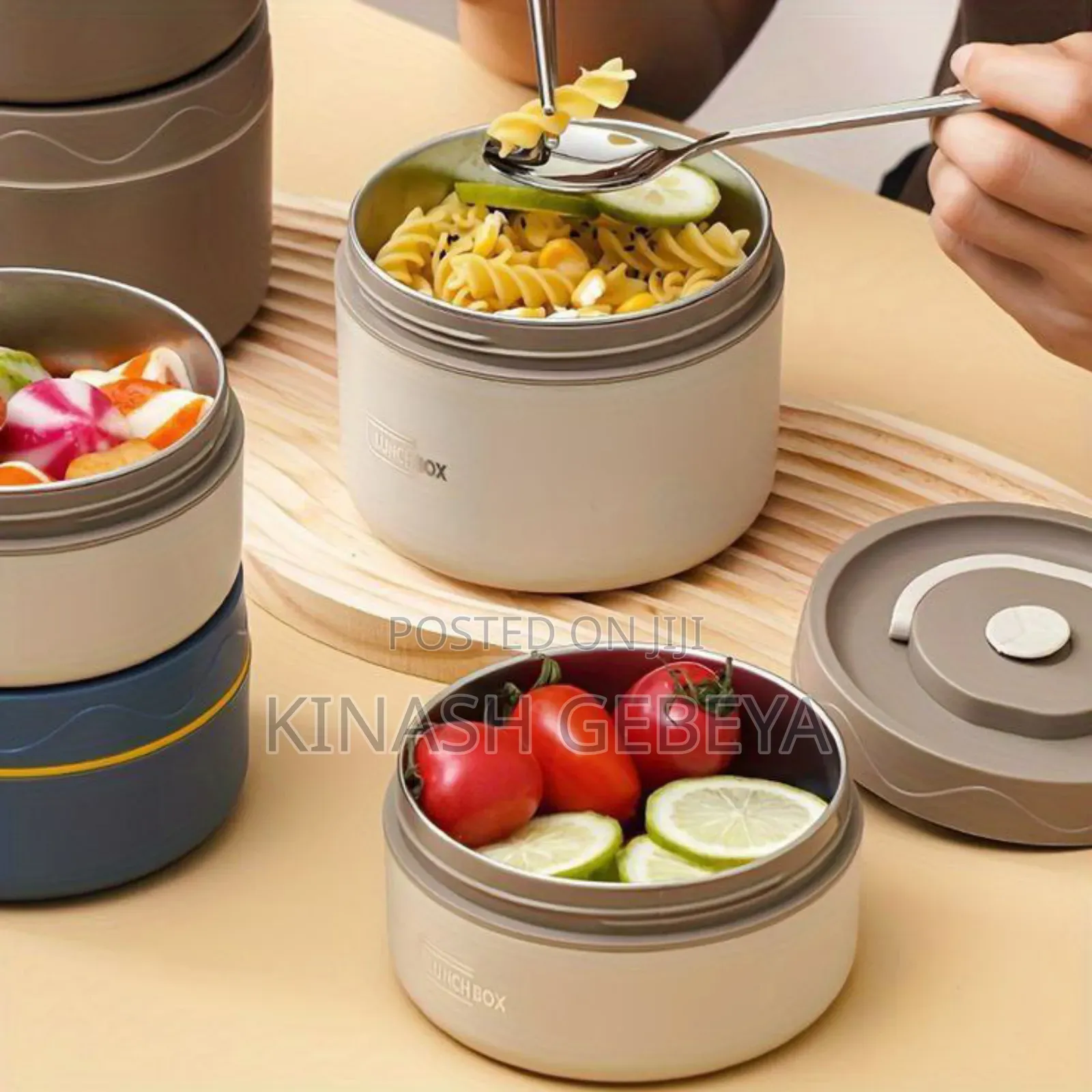 2 Layer Isolated Lunch Box With Bag