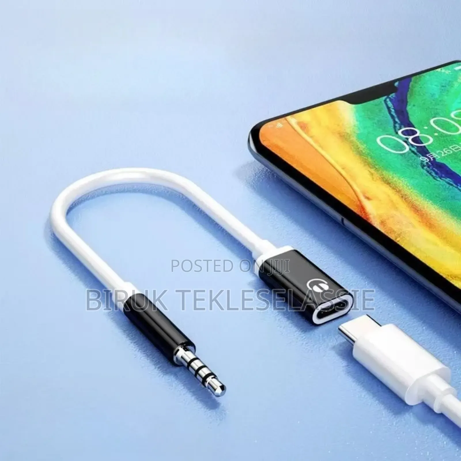 3.5mm Male To Type C Female Headphone Converter