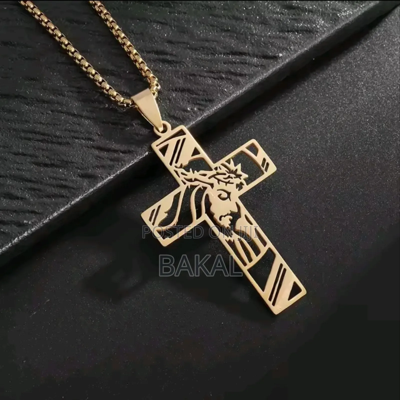 Gold Jesus Necklace