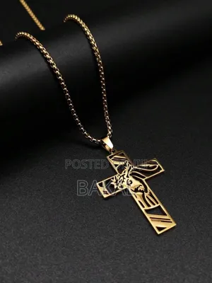 Gold Jesus Necklace