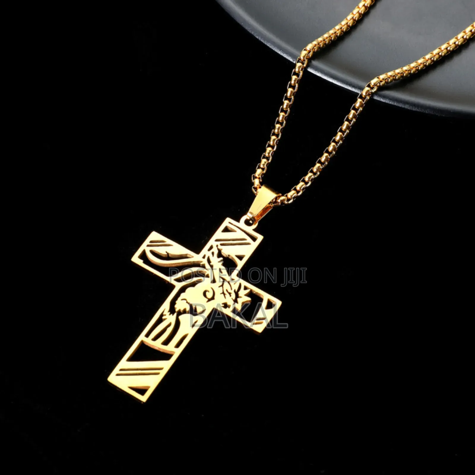 Gold Jesus Necklace