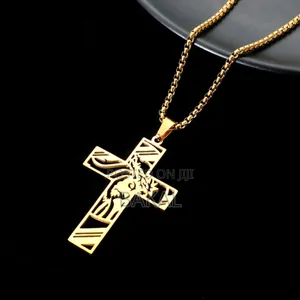 Gold Jesus Necklace