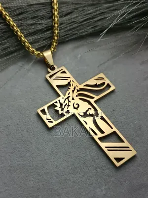 Gold Jesus Necklace