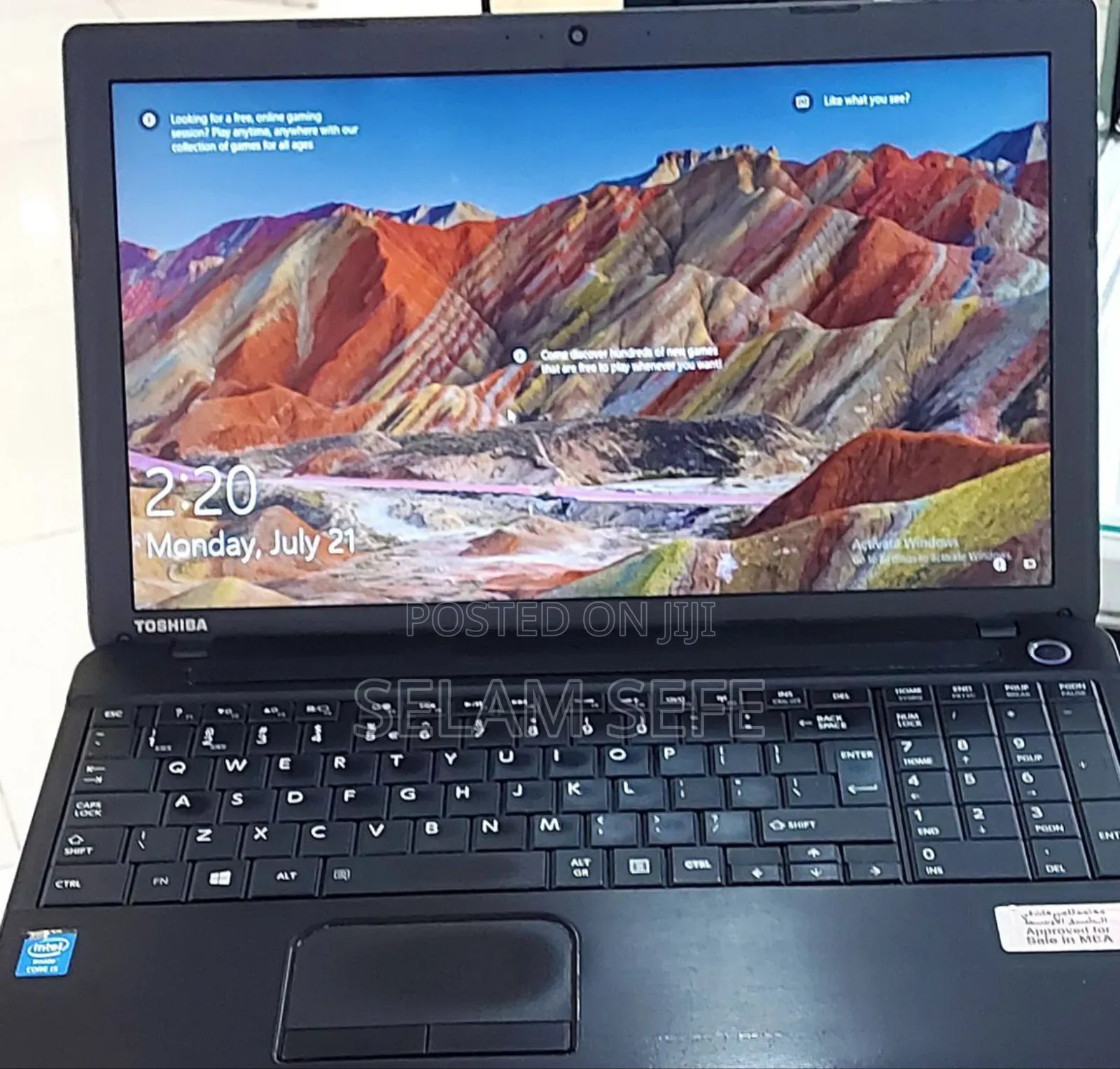 New Laptop Toshiba Satellite C55 4GB Intel Core I5 SSD 500GB