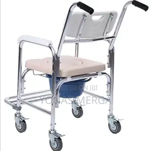 Wheeled Commode Toilet Chair戶去rust-Resistant Aluminum鈣ؤpotty