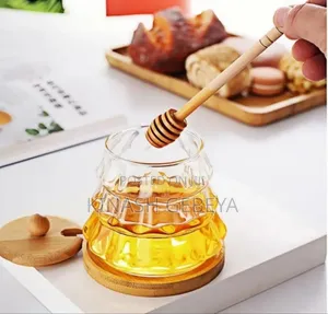 Glass Honey Jar(የማር መቀነሻ ማቅረቢያ)
