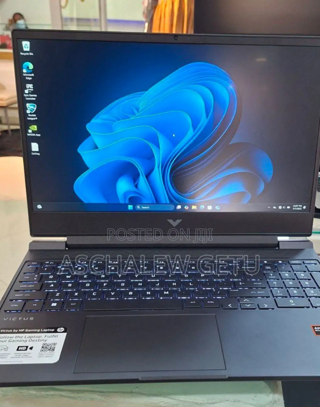 New Laptop HP Victus 15 8GB AMD Ryzen 5 SSD 512GB