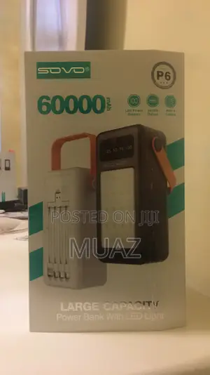 Photo - Brand New Sovo Power Bank With 60000mah