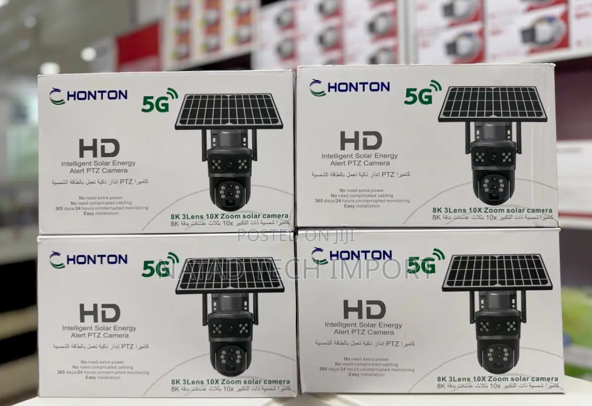 Honton 5g Solar Energy PTZ Camera 8mp