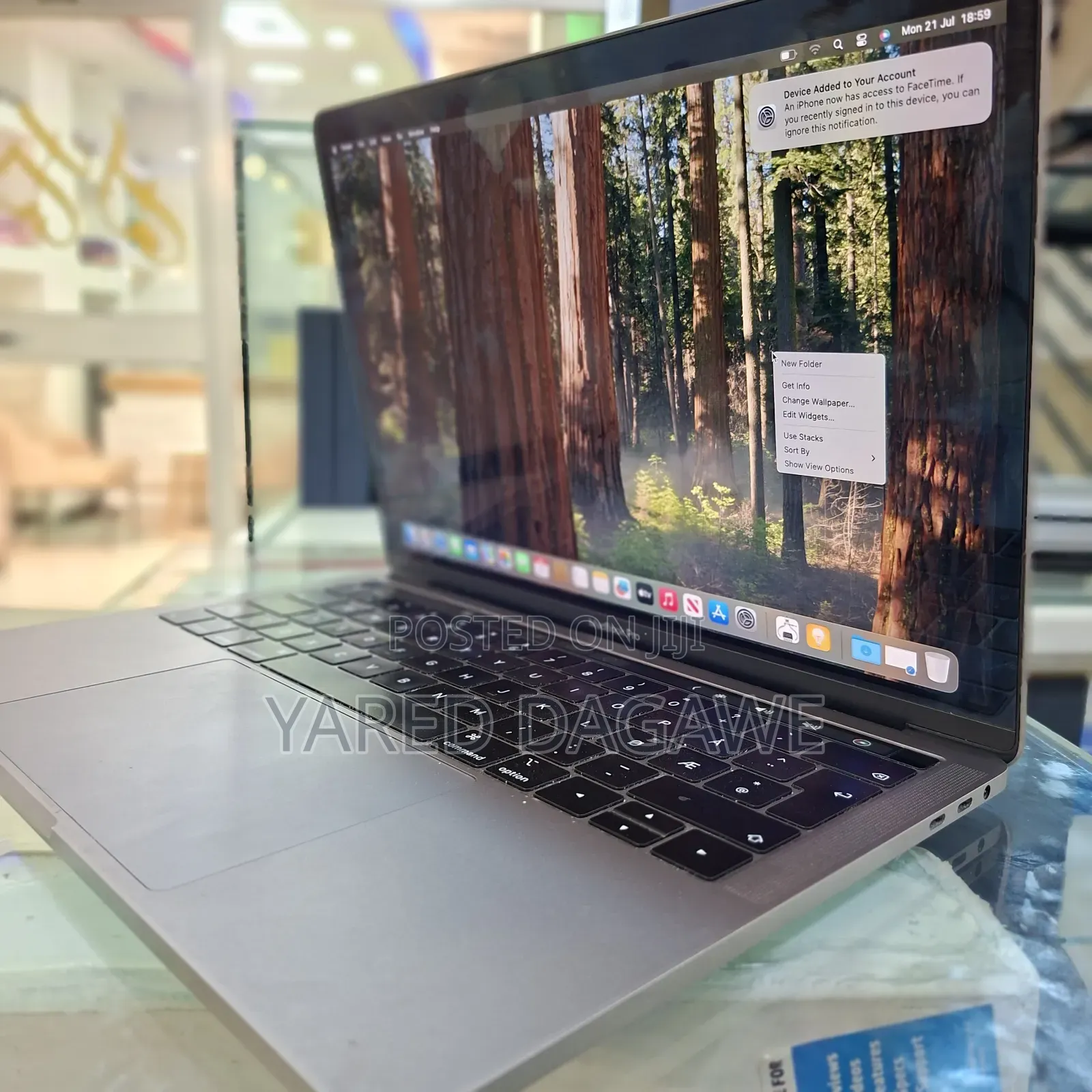 New Laptop Apple MacBook Pro 2019 8GB Intel Core I5 SSD 256GB