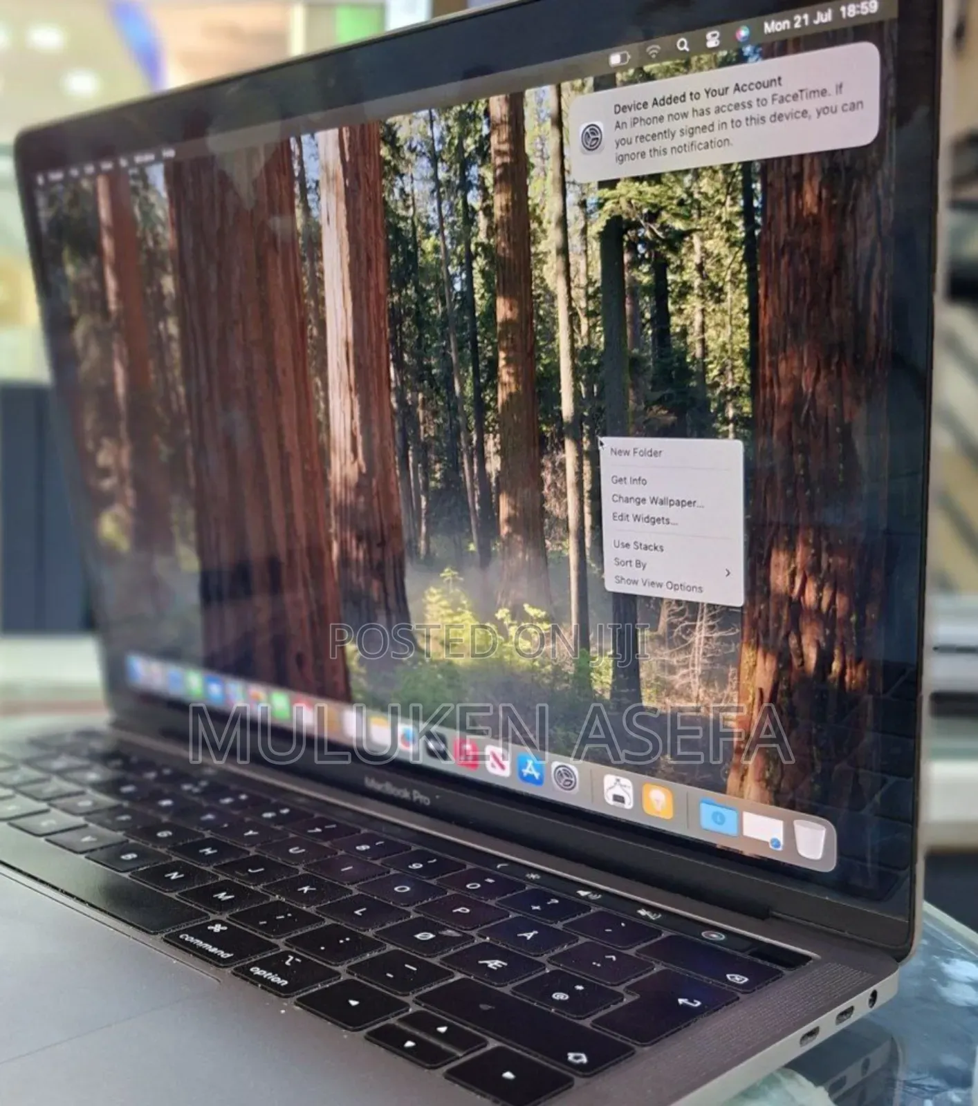 New Laptop Apple MacBook Pro 2019 8GB Intel Core I5 SSD 256GB