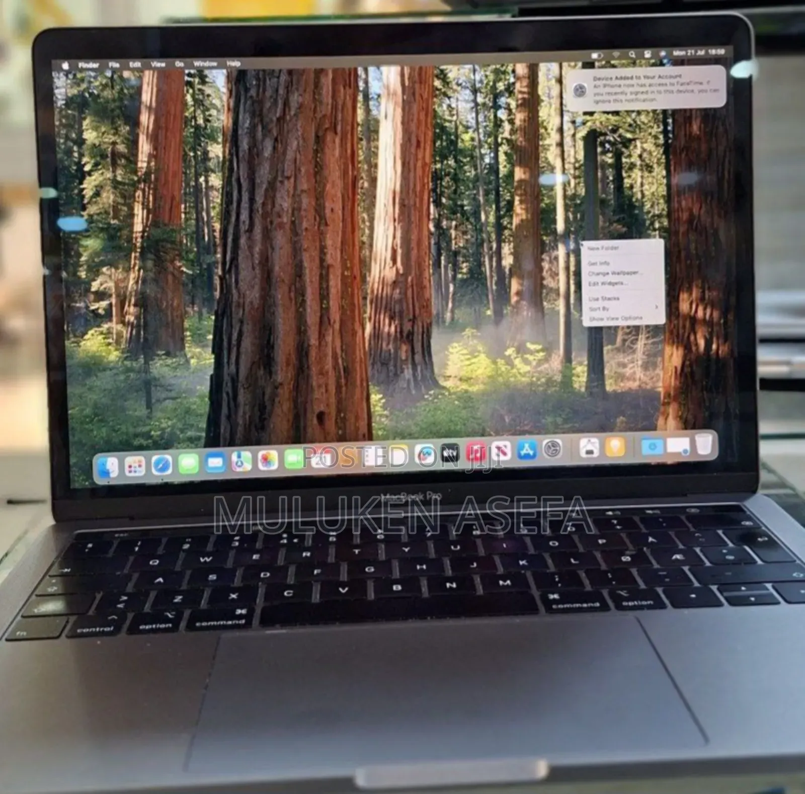 New Laptop Apple MacBook Pro 2019 8GB Intel Core I5 SSD 256GB