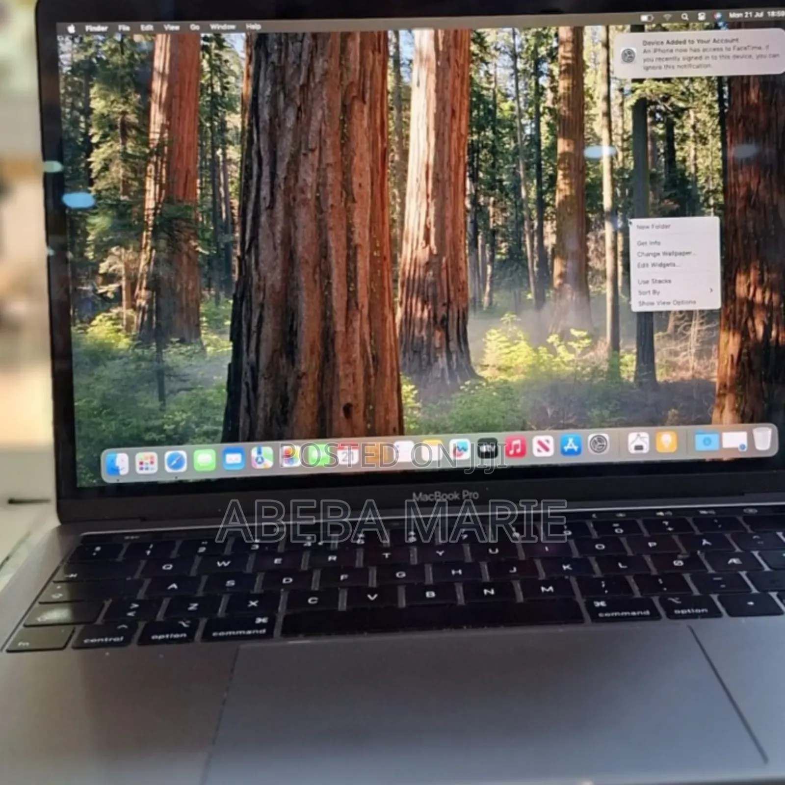 New Laptop Apple MacBook Pro 2019 8GB Intel Core I5 SSD 256GB