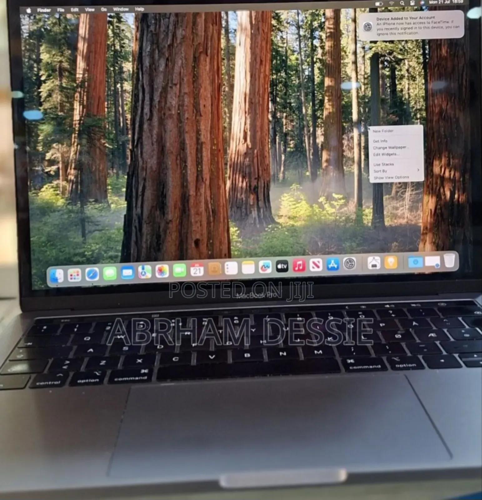 New Laptop Apple MacBook Pro 2019 8GB Intel Core I5 SSD 256GB
