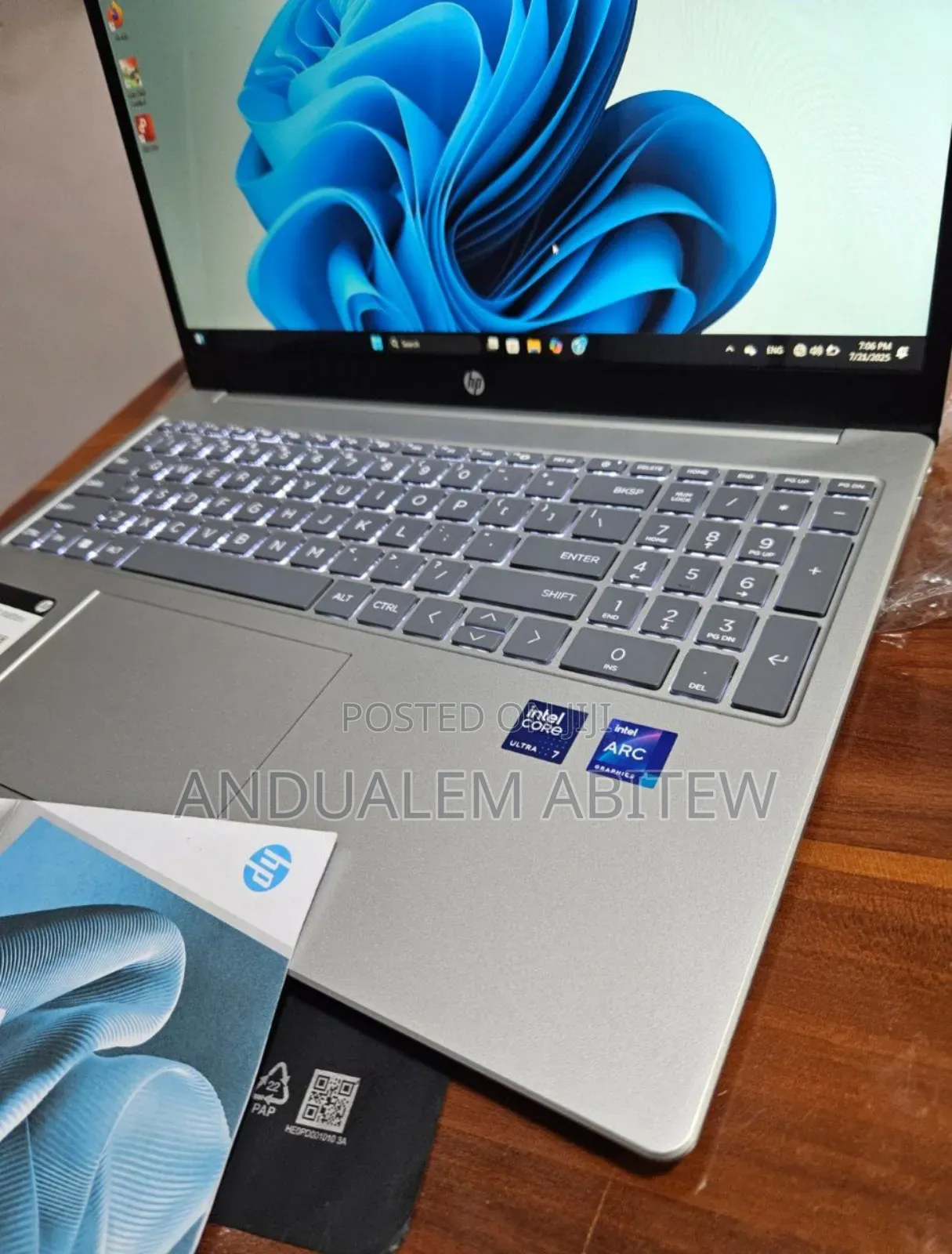 New Laptop HP Stream Notebook 16GB Intel Core Ultra 7 SSD 512GB