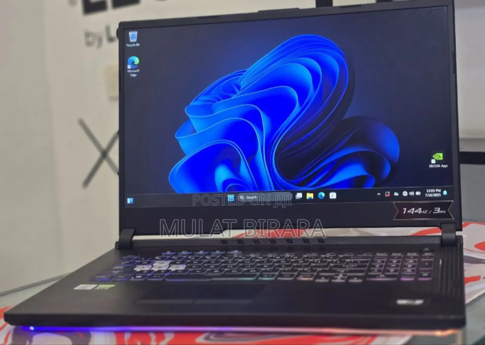 New Laptop Asus ROG Strix G17 16GB Intel Core I7 SSD 512GB