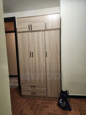 Photo - Modern Light Wood Laminated MDF Wardrobe/Closet - 240×120 Cm