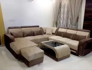 Solitary U Shape Sofa With Table