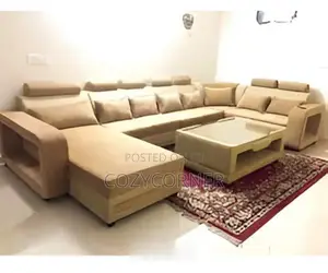 Quirky U Shape Sofa With Table.