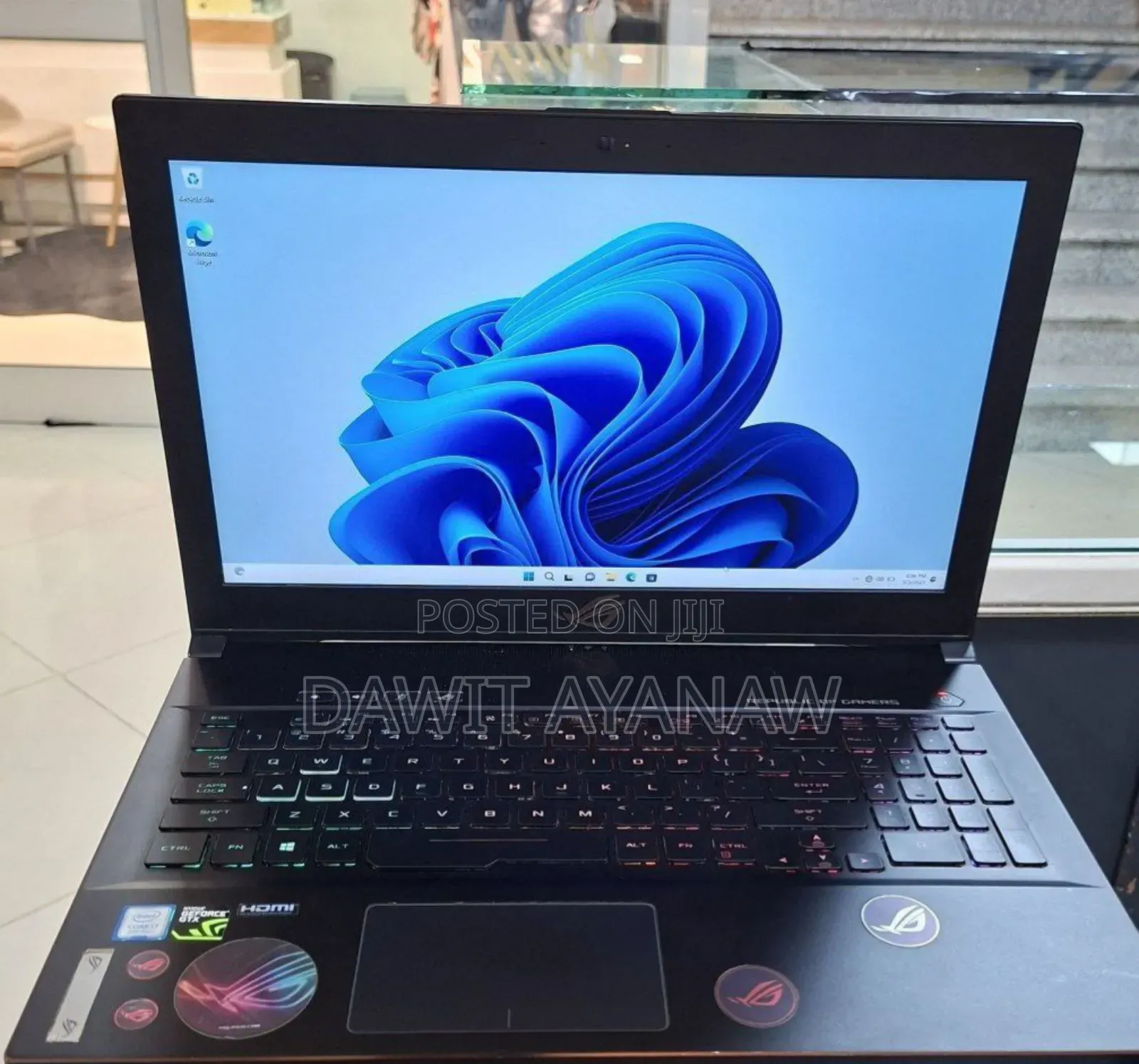 New Laptop Asus ROG Zephyrus G15 16GB Intel Core I7 HDD+SSD 128GB