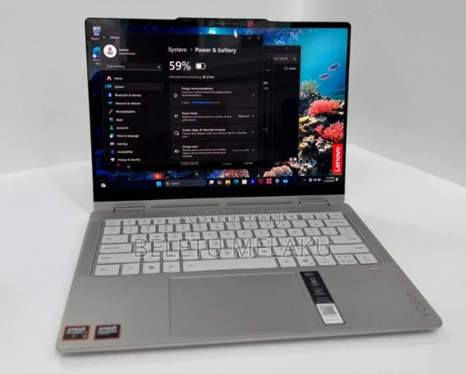 New Laptop Lenovo Yoga 7i 16GB AMD Ryzen 7 SSD 1T