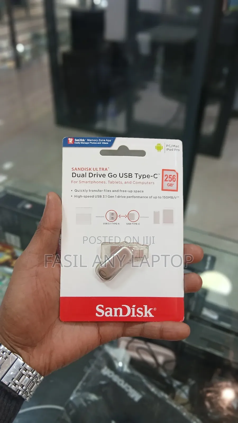 Sandisk 256gb Dual Drive Go Usb Type-C