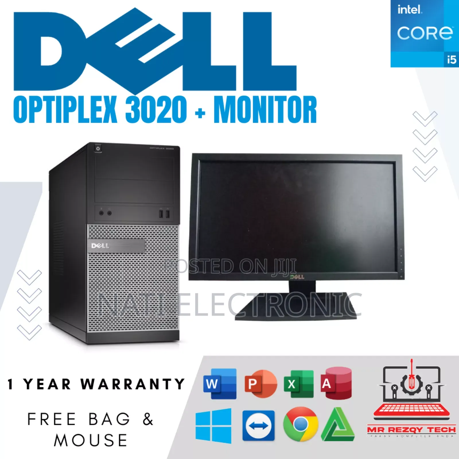 Desktop Computer Dell OptiPlex 3020 4GB Intel Core I3 HDD 500GB
