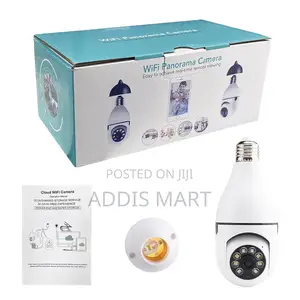 Photo - Security Camera 360° ሴኩሪቲ ካሜራ ባለ አምፖል የደህንነት ካሜራ