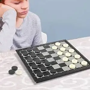 Photo - 2-in-1 Travel Magnetic Chess Checkers Game