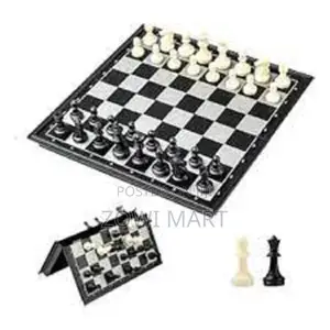 2-in-1 Travel Magnetic Chess Checkers Game