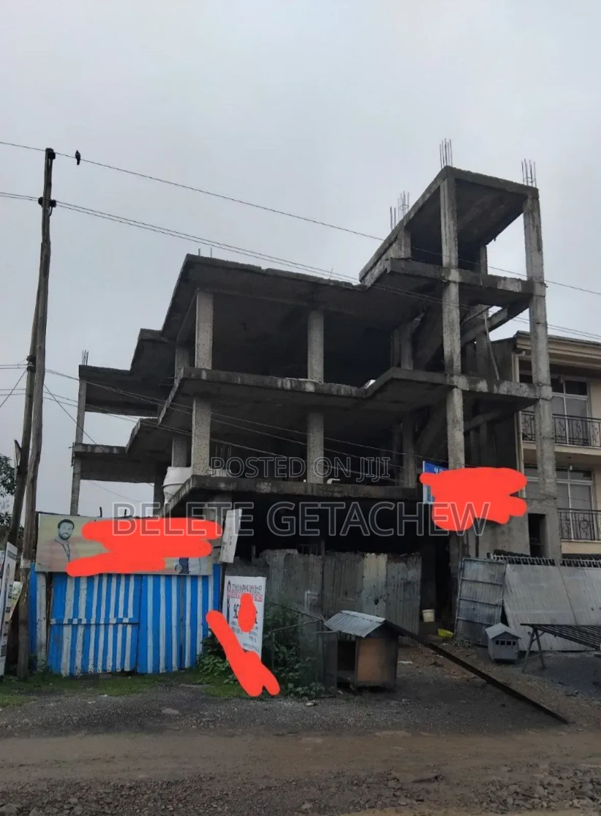 Semit, B+G+3 Skeleton Building for Sale 250sqm
