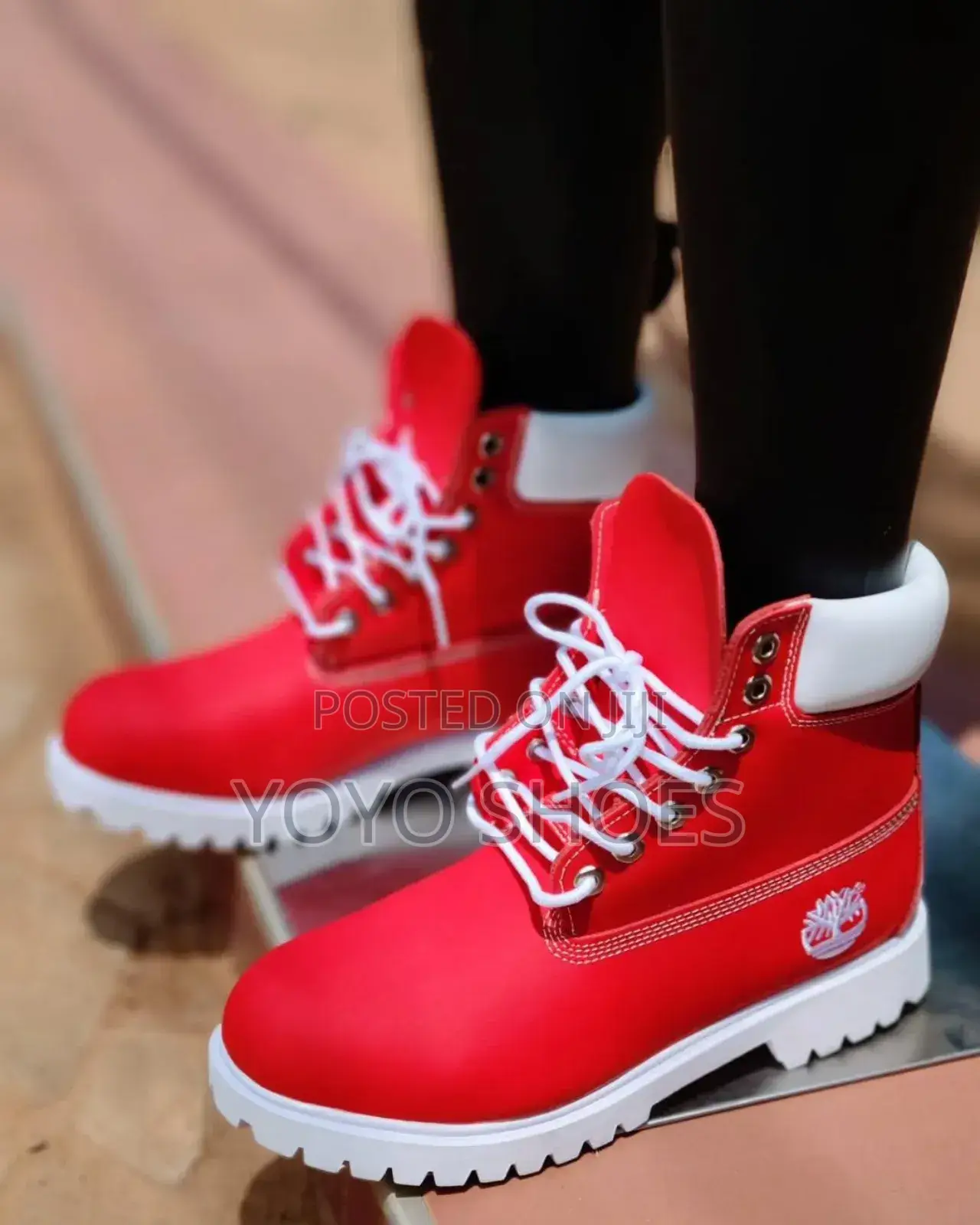 Timber Land Red Fashion Boots