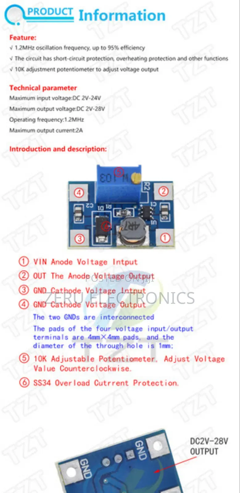 Dc-Dc Step Up Converter Sx1308