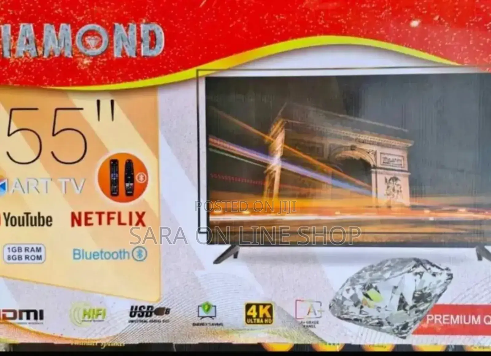 Diamond 55" Smart Android Tv New 2025