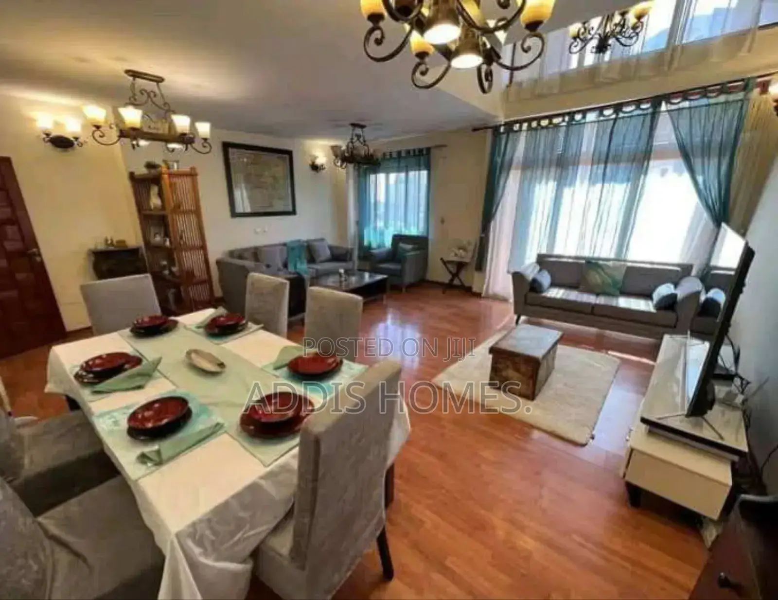 Furnished 4bdrm Apartment in Bole for Rent