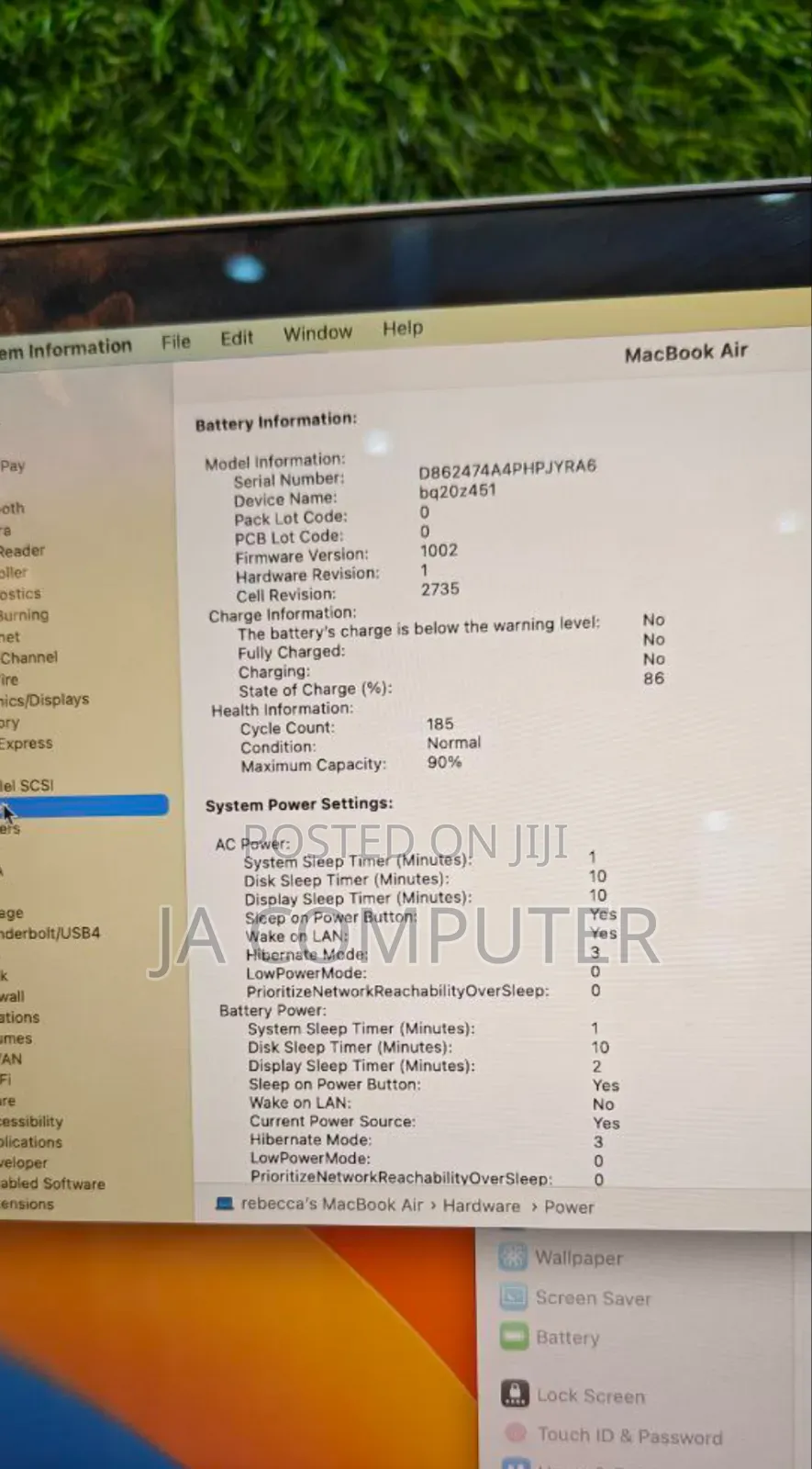 New Laptop Apple MacBook Air 2020 M1 8GB Apple M1 SSD 256GB